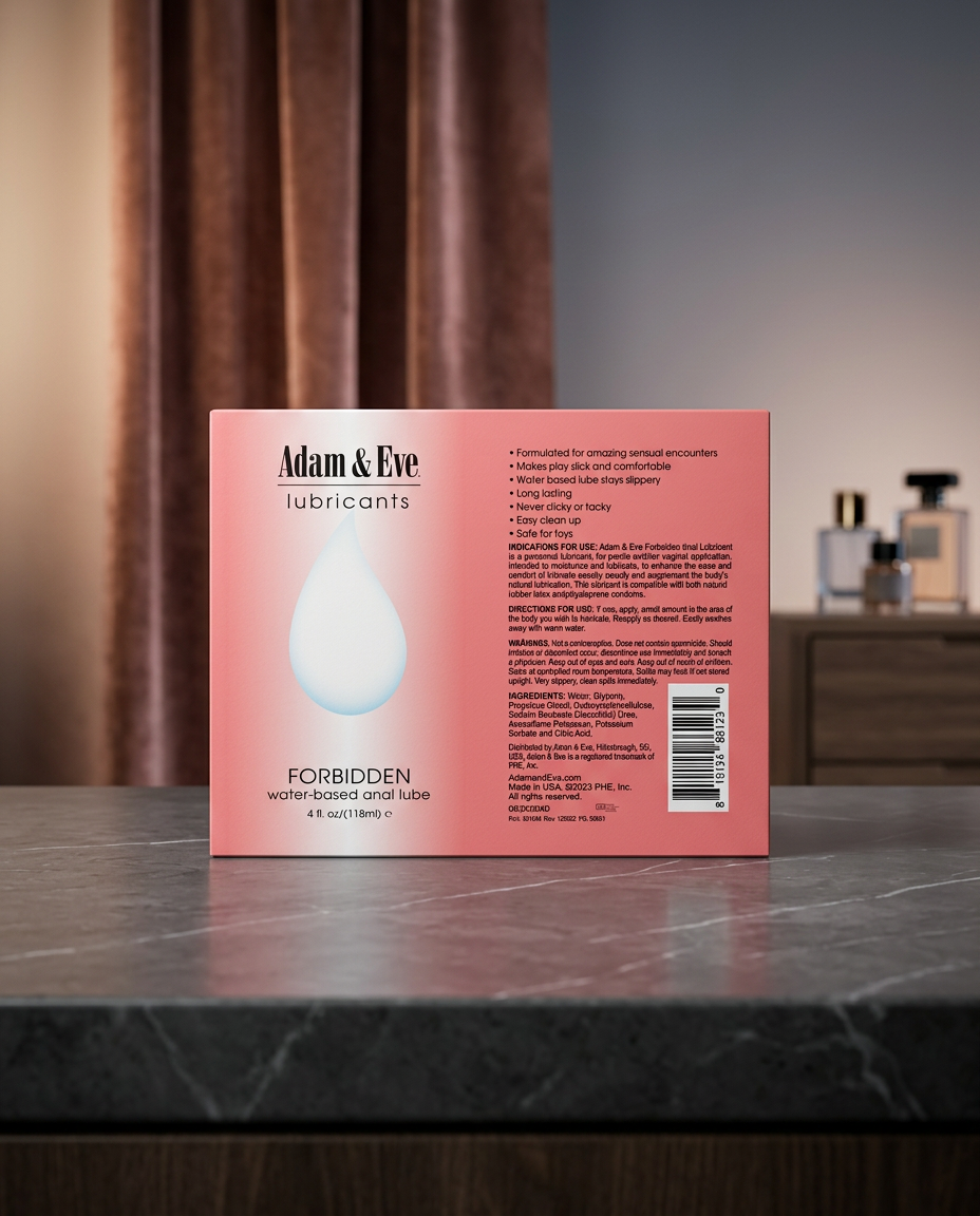 Adam & Eve Forbidden Water-Based Anal Lubricant 4 oz.