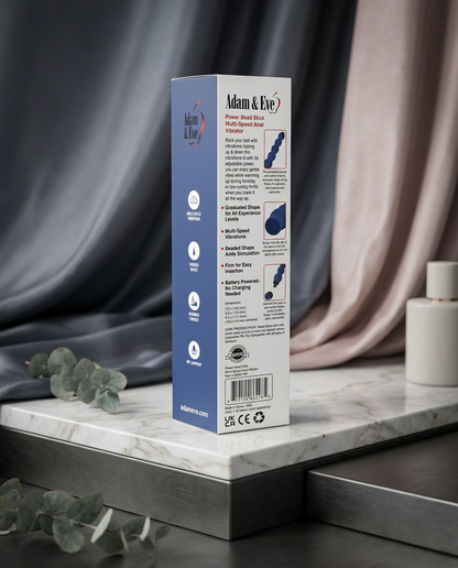 Adam & Eve Vibrating Power Bead Stick - Box
