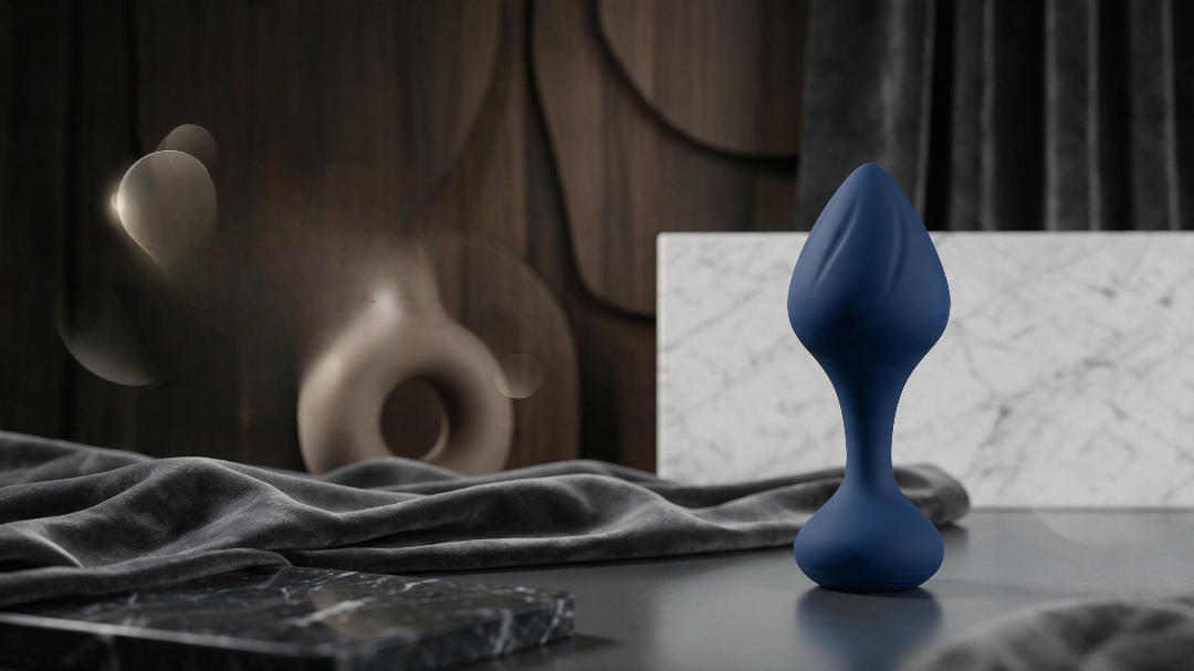 Playboy Tail Trainer 3-Piece Silicone Anal Plug Training Kit Navy