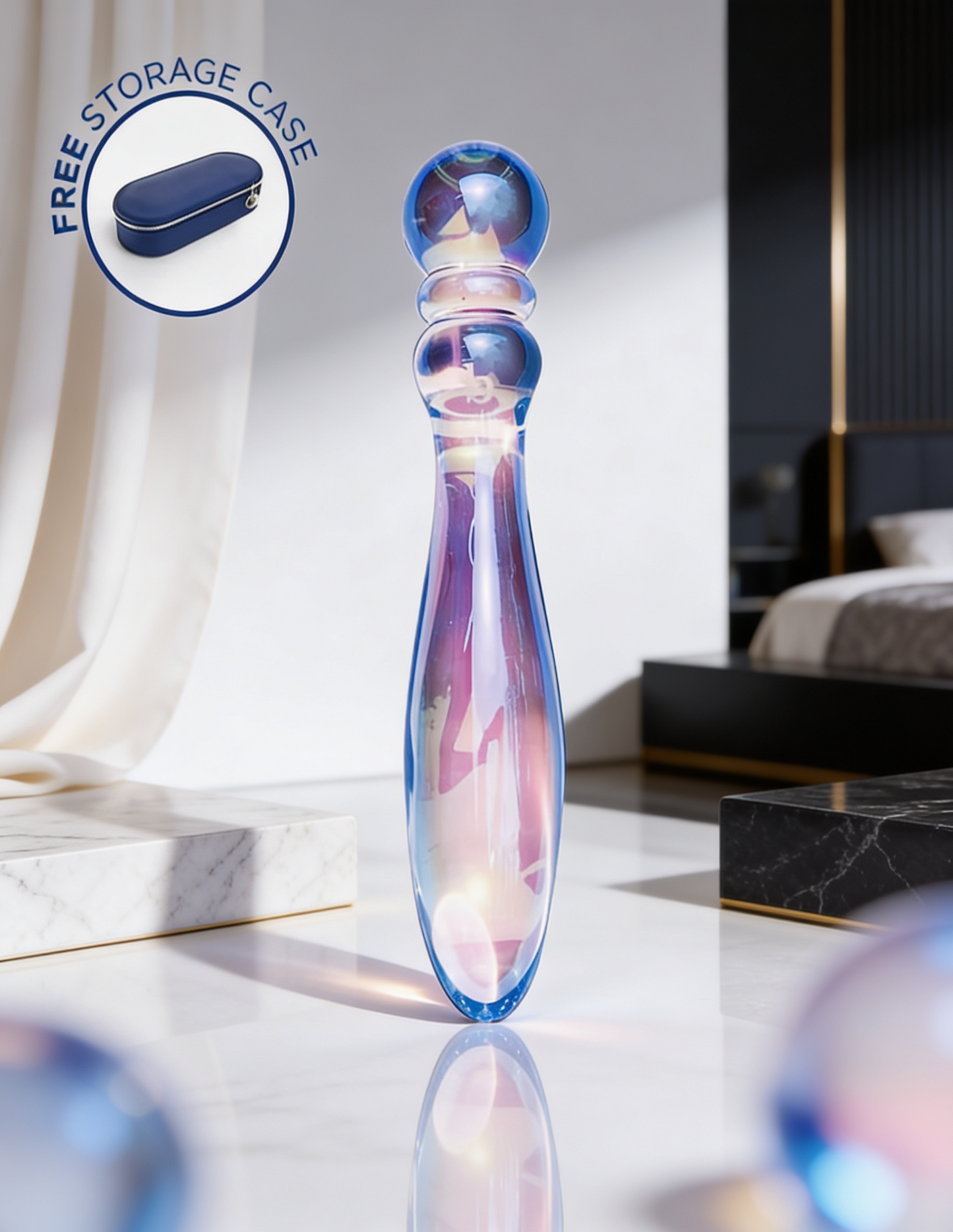 Biird Cecii Beaded Glass Dildo