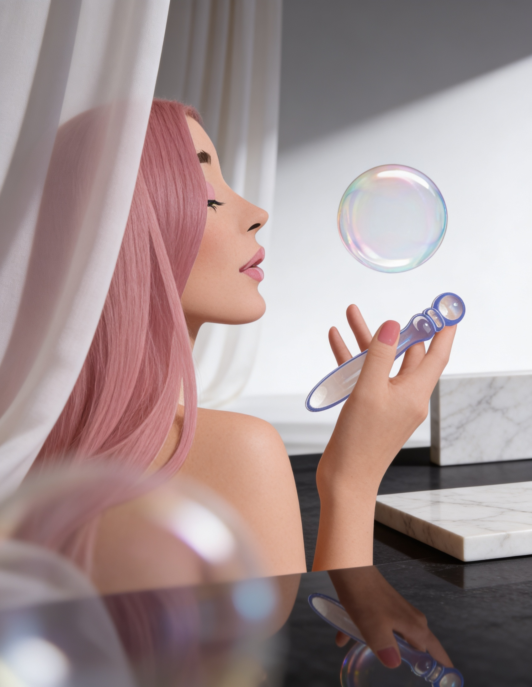 Biird Cecii Beaded Glass Dildo