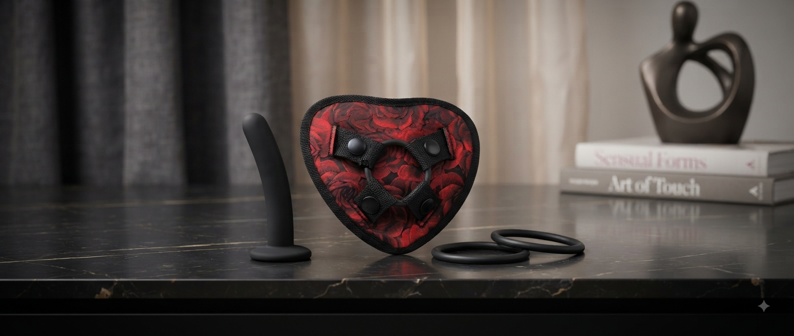 Rosegasm Strap-on Harness W/ Dildo