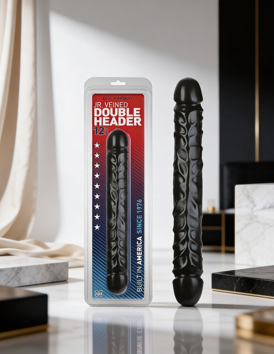 Jr. Double Header: 12in.x 1.5in. (Black)