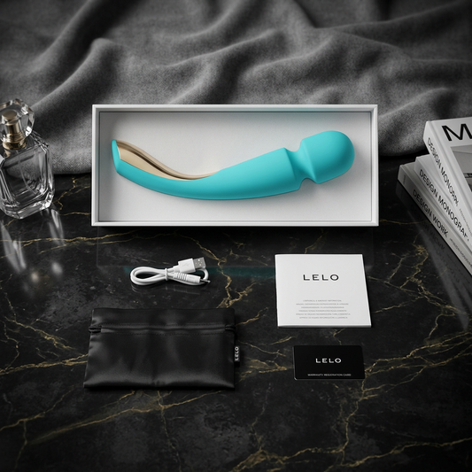 LELO SMART WAND 2 Large Rechargeable Wand Vibrator Aqua