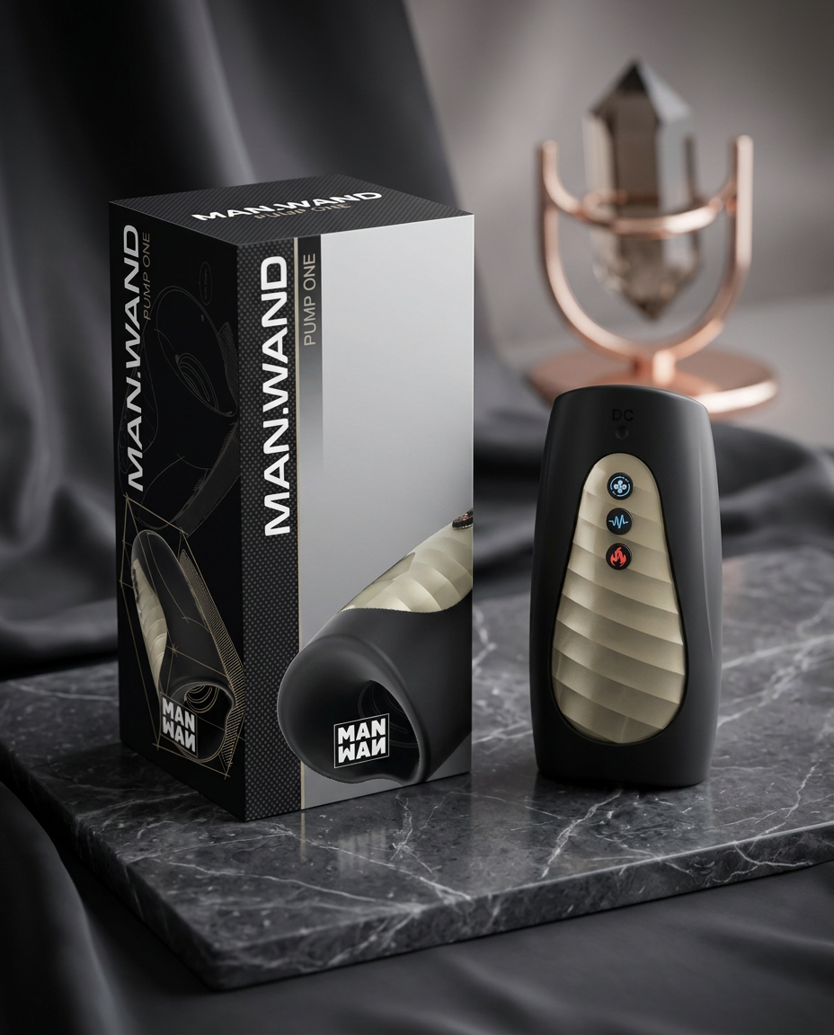 Man.Wand Pump One Rechargeable Multi-Function Masturbator Black