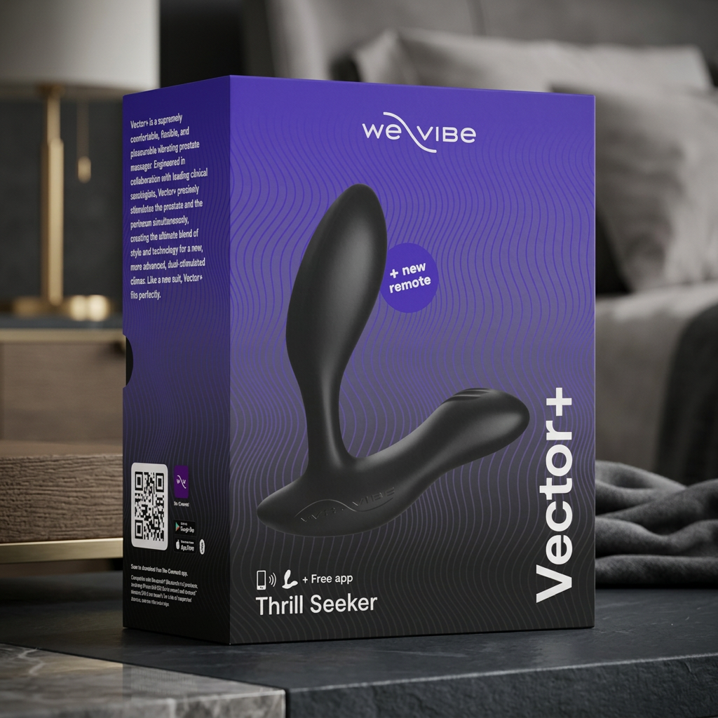 We-Vibe Vector+ Dual Stimulation Prostate Massager Charcoal