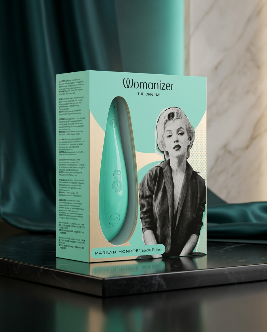 Womanizer x Marilyn Monroe Classic 2 Special Edition Pleasure Air Clitoral Stimulator Mint