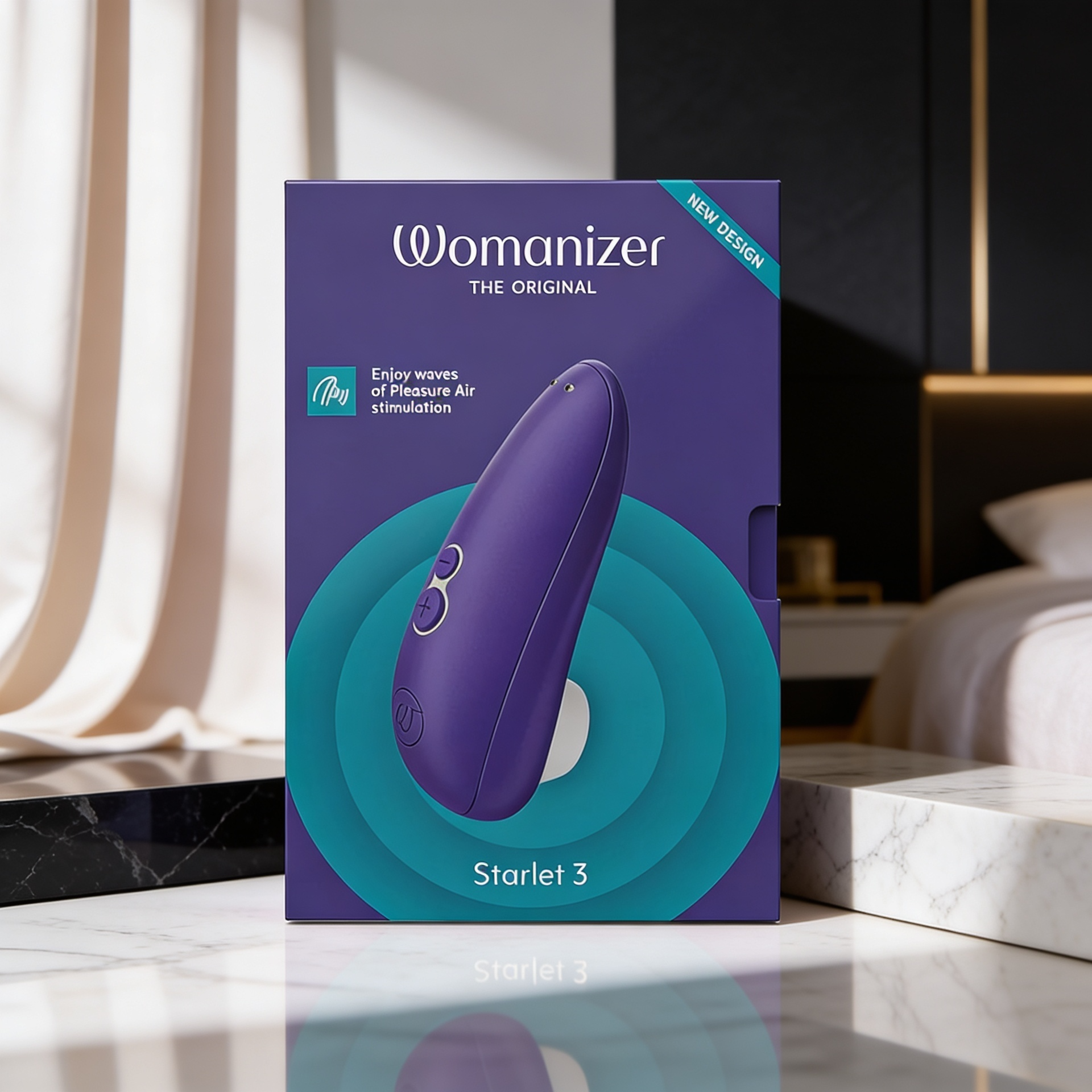 Womanizer Starlet 3 Rechargeable Silicone Compact Pleasure Air Clitoral Stimulator