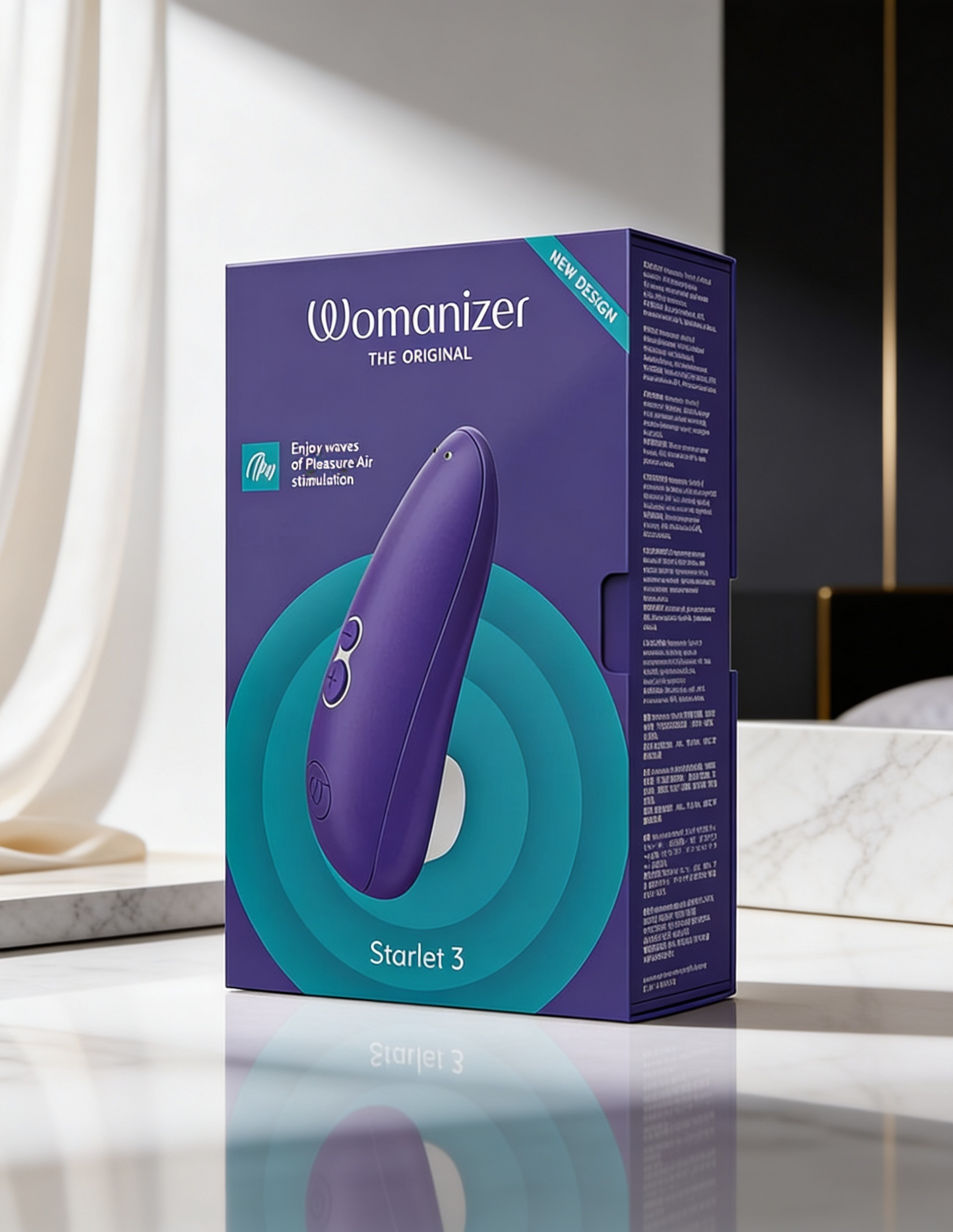 Womanizer Starlet 3 Rechargeable Silicone Compact Pleasure Air Clitoral Stimulator