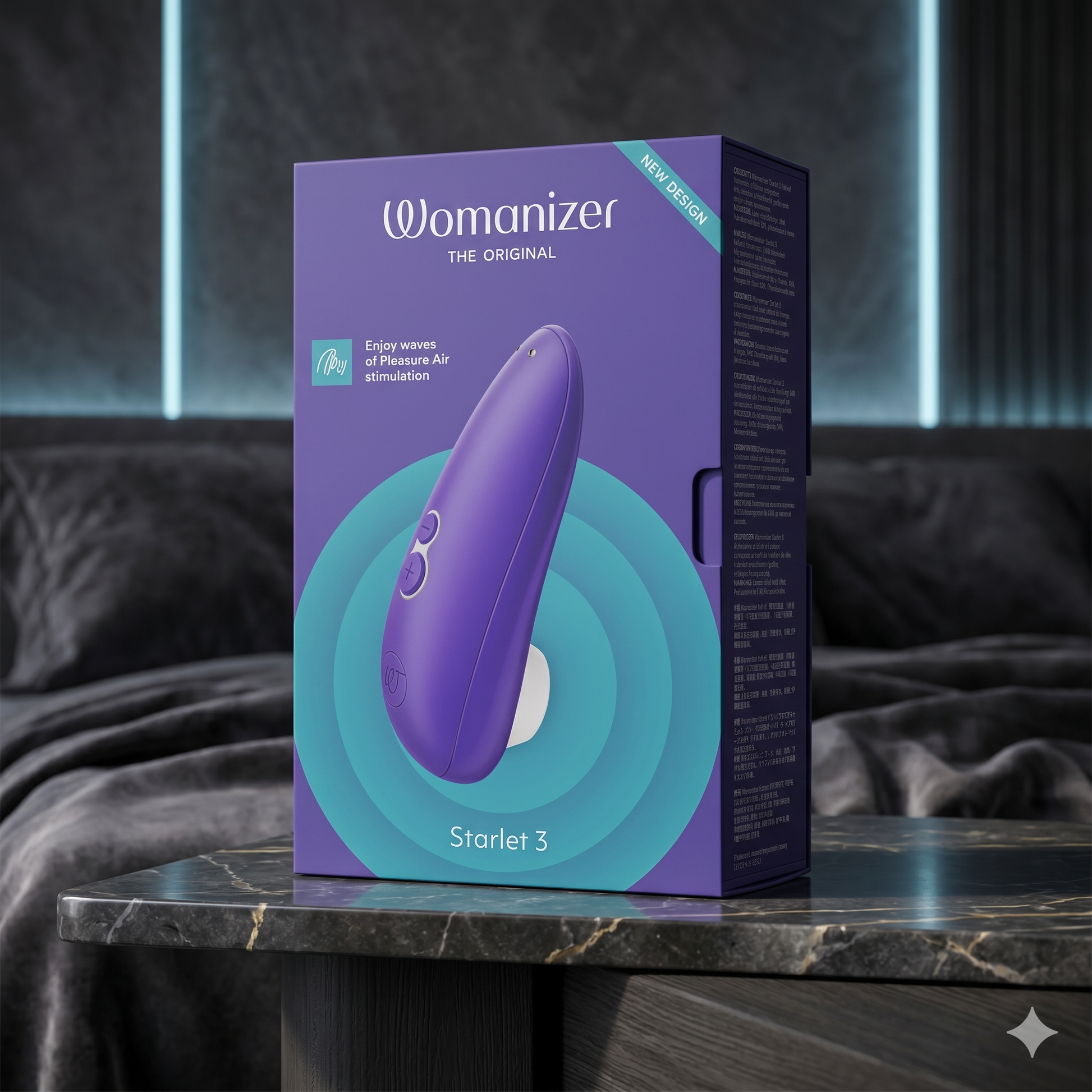 Womanizer Starlet 3 Rechargeable Silicone Compact Pleasure Air Clitoral Stimulator