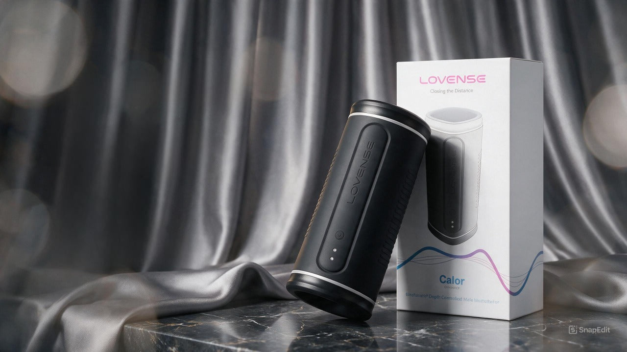 Lovense Calor Bluetooth Depth-Controlled Vibrating and Heating Masturbator